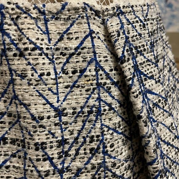 Sea New York Tweed Fit & Flare Dress w/White Floral Lace Cut Outs & Pockets (4) - Picture 12 of 16